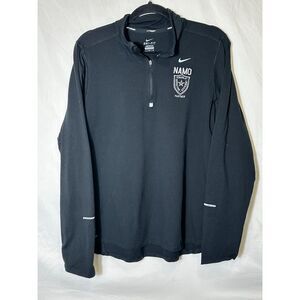 Nike Running Dri-FIT Element 1/2-Zip Running Top Size L NAMO Logo Thumb Holes
